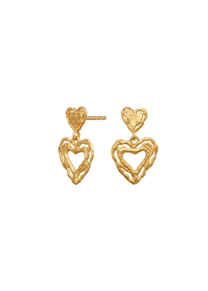 Martha earrings Forgyldt Maanesten